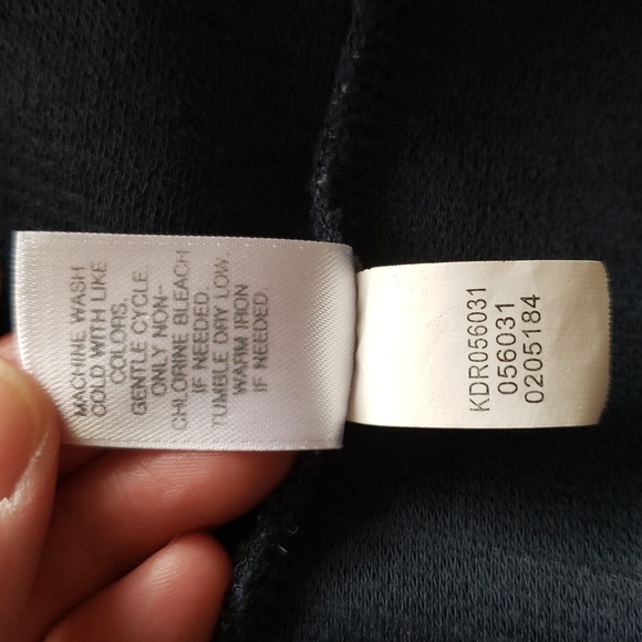 J. Jill Sheath Dress Large Navy Blue Stripe Pockets Work Office Career Corpcore - Picture 7 of 13